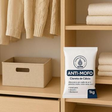 Imagem de Kit 4 Antimofo 1Kg Cloreto De Cálcio Absorve Umidade - Quimivida