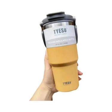 Imagem de Garrafa Térmica Tyeso De 600ml Caneca De Café De Aço Inoxidável Isolad