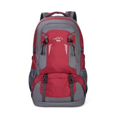 Imagem de Mochila Reforçada De Trilha Impermeável Adventure - Ika, Vermelho