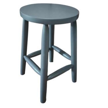 Imagem de Banqueta Baixa Multiuso, MDF e Eucalipto, 48 cm, Cinza, Pintura Acetinada, Leve Prática Funcional