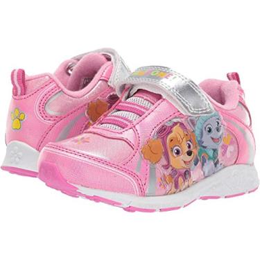 Imagem de Tênis infantil iluminado da Patrulha Canina da Josmo (Bebê/Criança pequena), Fúcsia, 7 Toddler