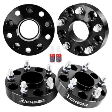 Imagem de Adaptadores de rodas 5x4,5 a 5x5 para rodas JK em TJ YJ KK SJ XJ MJ, 4PCS 1,2 polegadas 5x114,3 a 5x127 adaptadores de rodas hubcentric 71,5 mm furo do cubo 1/2 Thread Pitch