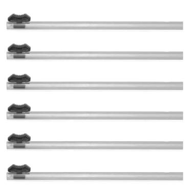 Imagem de Cortador deslizante de 480 mm - 6 peças de cortador deslizante bidirecional autoadesivo, adequado para envoltório plástico de 47 cm de largura, papel de alumínio, papel de churrasco, papel de