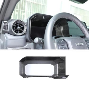 Imagem de Heutamo Capa de moldura de velocímetro compatível com Toyota Land Cruiser 250 Prado J250 LC250 2024 2025 acessórios, capa de acabamento do tacômetro do painel do console central, 1 peça (padrão de