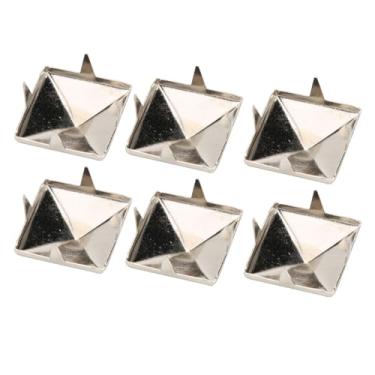 Imagem de Pirâmide Quadrática Punk -4 Garra Metal Stollen, Aluguel de Decoração Ideal para o Comércio de Couro, Roupas e Acessórios (12mm)