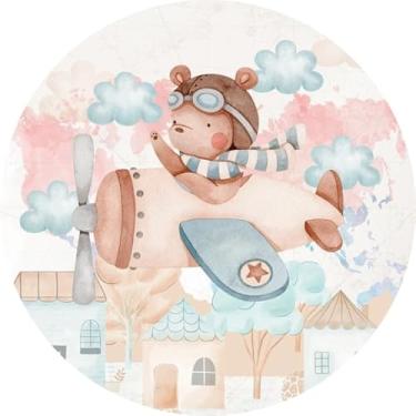 Imagem de Painel Festa Redondo C/Elastico 1,50m Ursinho Aviador (USA012)