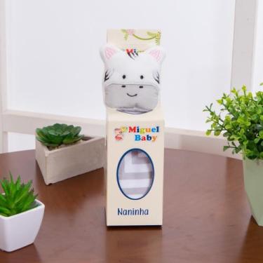 Imagem de Naninha De Bebê Bichinho De Pelúcia Com Prendedor De Chupeta - JR Deco