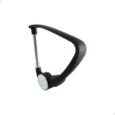 Imagem de Braço Direito Cadeira Bilbao W-58 com Acabamento Cromado – Compatível MGM Flex e Cadeiras Importadas Escritex