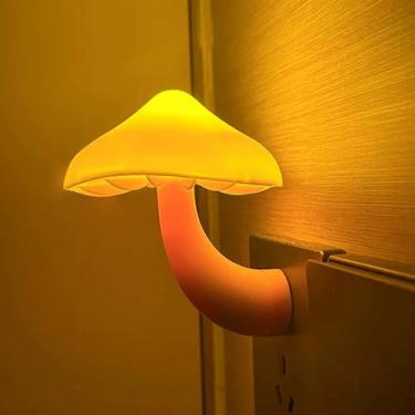 Imagem de Hajigopet Night Light Cute Apresentando O Led Inteligente Com Sensor De Movimento, Luz Noturna Tipo Cogumelo, Iluminação Brilhante E Portátil - Lâmpada Cogumelo Perfeita Para Bebês Crianças