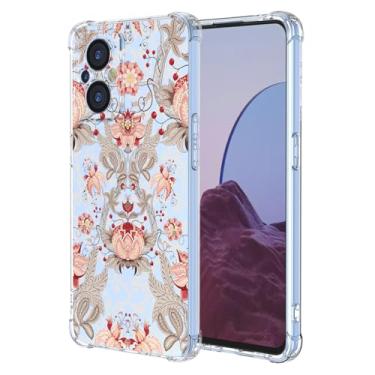 Imagem de JDYGWK Capa para Oneplus N20 5G 1+ N20 5G, estampa de flor transparente, silicone TPU macio, fina, à prova de choque, capa protetora antiarranhões para Oneplus N20 5G, rosa branco floral