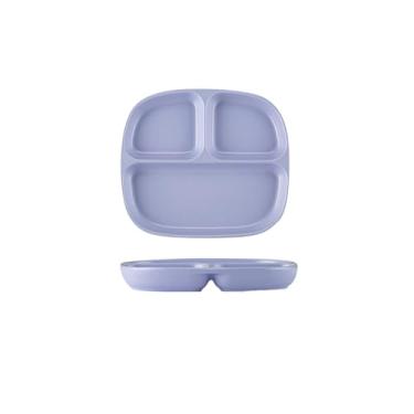 Imagem de Placa divisória requintada de cerâmica de cor fresca de estilo chinês para uso doméstico - placa divisória quadrada roxa de leite