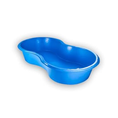 Imagem de Piscina Infantil Azul Formato Feijão - Caixa Multiuso Polietileno 50L/100L Compacta Plástica (Azul Céu,100L)