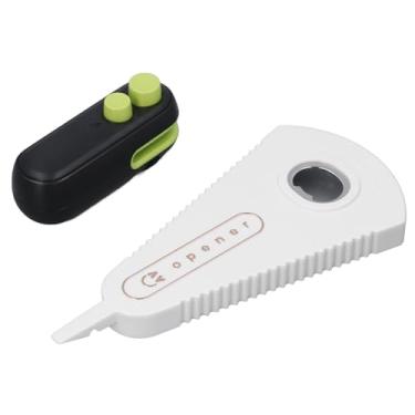 Imagem de Naroote Máquina de Vedação Portátil Máquinas de Vedação Pequena Seladora Portátil Com Abridor de Garrafas para Armazenamento de Alimentos (Preto)