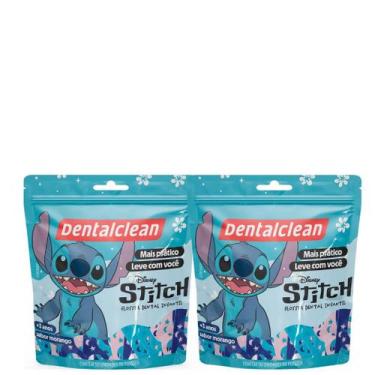 Imagem de Kit c/2 Flosser Stitch c/100 un sabor Morango - Dentalclean