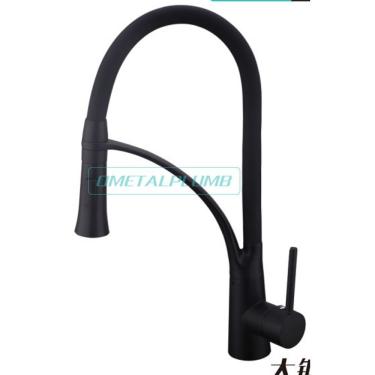 Imagem de Torneira Cozinha Gourmet Monocomando Flexível Preta Premium Cor:preto