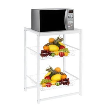 Imagem de Fruteira Suporte De Chão Para Micro-ondas Forno Bebedouro Galão De Águ