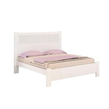 Imagem de Cama De Casal Primícia Plus Ripada 100% Mdf Branco