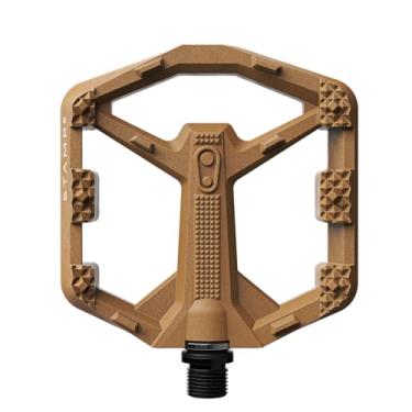 Imagem de Crankbrothers Stamp 0 Pedais planos para bicicletas MTB e BMX, corpo composto leve, aderência aprimorada com 12 pinos, marrom, pequeno