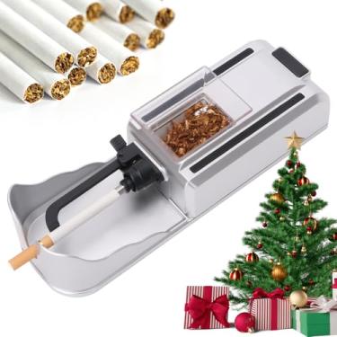 Imagem de Máquina de enrolar cigarros (prata) Injetor automático elétrico de rolo de tabaco portátil