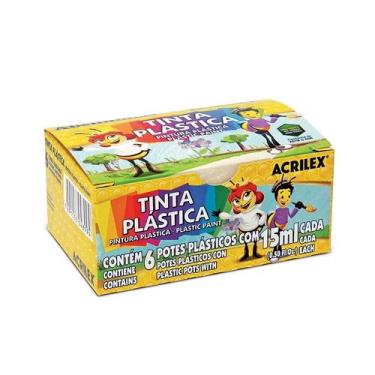 Imagem de Tinta Plástica Acrilex 15 Ml 6 Cores
