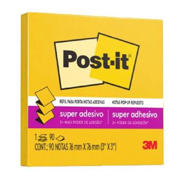 Imagem de Refil Post-it Pop Up 90 Fls 76x76 mm Amarelo Sol - 3M