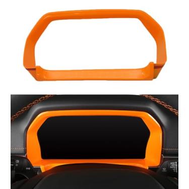 Imagem de ushilife Guarnição do painel do console central da tela compatível com Ford Ranger XL XLT Lariat Raptor SuperCrew Truck 2024 2025, acessórios adesivos de acabamento da moldura do painel do console