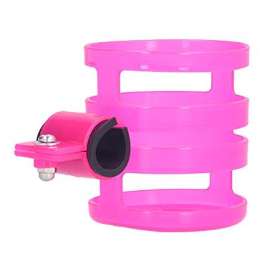 Imagem de KIMISS Porta de Garrafa de água Ajustável - Suporte Universal para Carrinho de bebê e Bicicleta - Se Encaixa Em Garrafas de água, Canecas de café e de bebê (Róseo)