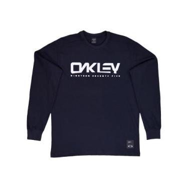 Imagem de Camiseta Exclusiva Oakley Manga Longa Space Ls Lançamento, Blackout, G