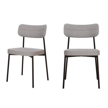 Imagem de Cadeira Mynna Fixa C/4 Pes 525 X 470 X 790 Mm C/2 Un. Corriente Cinza Claro Corriente Cinza Claro