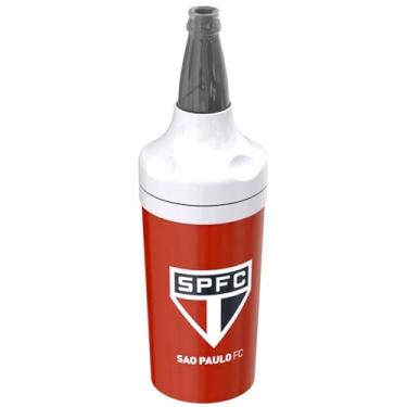 Imagem de Porta Garrafa Camisinha 600ml Mantém Cerveja Gelada São Paulo Oficial Tricolor