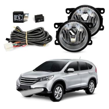 Imagem de Kit Farol de Milha para CR-V 2012 a 2015 Completo com Chicote Botão e Relê Auxiliar Neblina