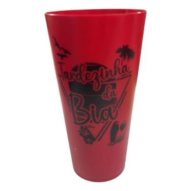 Imagem de Kit 50 Copos Ecológicos Personalizados 550ml – Reutilizáveis para Festas e Eventos (Vermelho)
