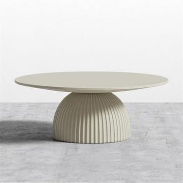 Imagem de Mesa lateral de sofá, mesa lateral móvel de metal para sala de estar, quarto, loja de chá, cafeteria, pequena mesa redonda, mesa de canto criativa simples, mesa de sofá (branca)