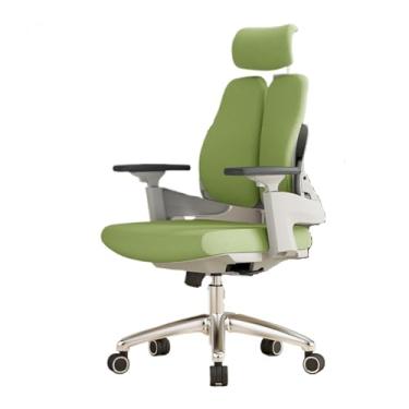 Imagem de ZzleoyuUUs-12 Cadeira de escritório, cadeira de escritório executiva, assento ajustável, cadeira de escritório com encosto alto, cadeira de mesa com apoio de braço ajustável, suporte lombar, cadeira