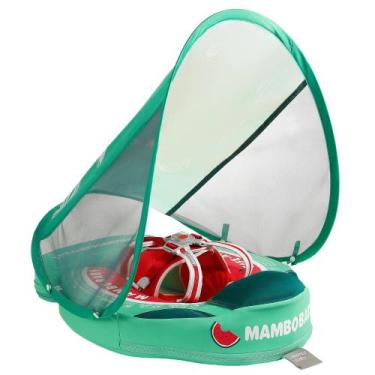 Imagem de Baby Swim Float HECCEI Mambobaby com dossel de melancia de 3 a 24 mese