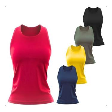 Imagem de Kit 4 Regata Nadador Cavada Treino Academia Tapa Bumbum Uv - LaBela, V