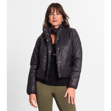 Imagem de Jaqueta Puffer Feminina Em Microfibra Endless Preto, GG, Preto