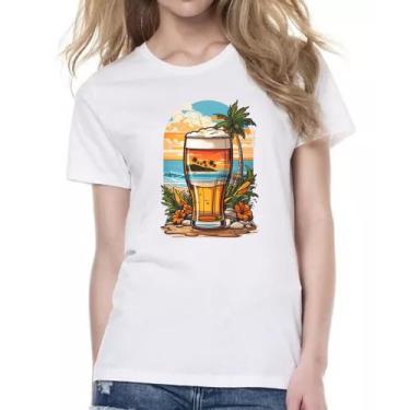 Imagem de Camiseta Baby Look Copo de Cerveja Sunset - Alearts, P