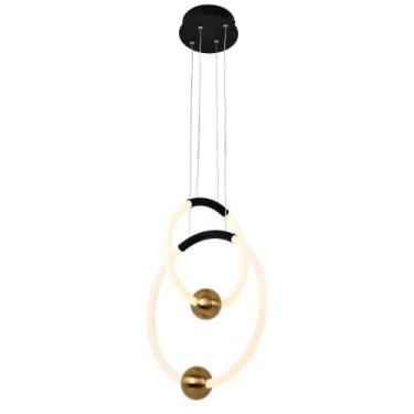 Imagem de Lustre Pendente Led SMD 32w Moderno Luz 4000k Sala De Jantar - ILUMILI