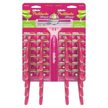 Imagem de Aparelho Prestobarba Ultragrip Cabeça Móvel Feminino Embalagem com 24 