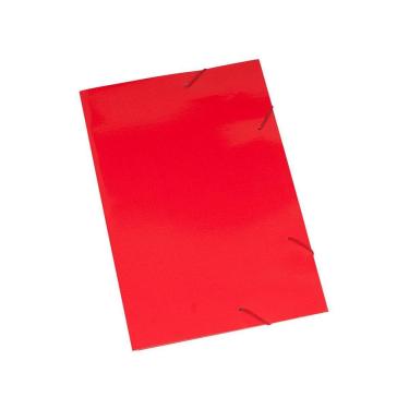 Imagem de Pasta Cartão Duplex Abas E Elástico 20Un Polycart Vermelho