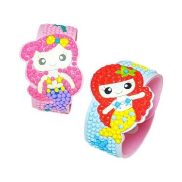 Imagem de Pulseira De Desenho De Diamante DIY Infantil EVA Artesanato Artesanal 