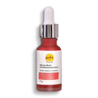 Imagem de Serum Blush Antioxidante Natural e Vegano Terra 3 Em 1 Blush Batom e S