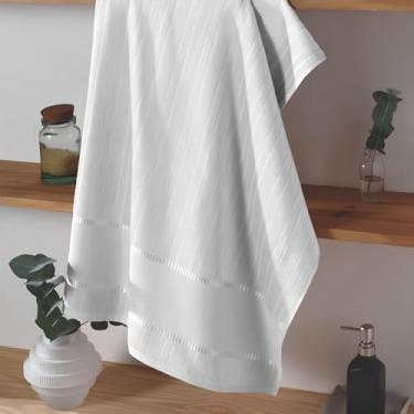 Imagem de Toalhas de Banho Bella Dohler para Bordado Cruz (3, 0000 - Branco, 70cm X 140cm)