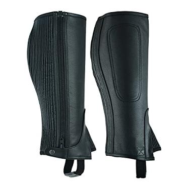 Imagem de LuxHide Meia abertura de couro adulto unissex preto e marrom (preto, M)