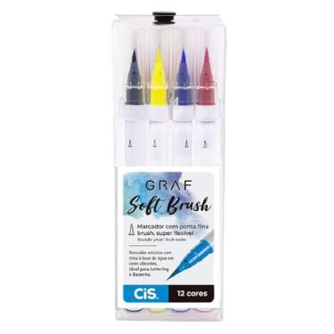 Imagem de Marcador Graf Soft Brush CIS, Estojo com 12 cores, Multicor