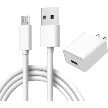 Imagem de zonbto Cabo de carregamento micro USB de parede para Arlo Pro/Pro2, Arlo Q, Arlo GO câmera interna, Wyze Cam Pan v3 v2, Yi Home Camera Oculus Go, Kasa Cam Charger Cabo adaptador de alimentação