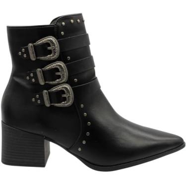 Imagem de BOTA CANO CURTO RAMARIM COM 3 FIVELAS