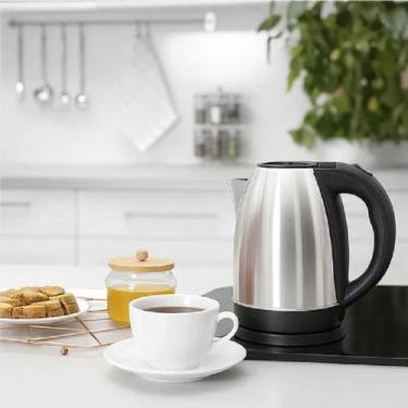 Imagem de Chaleira Elétrica Inox 2l Para Café, Chá E Água Quente Inox - Polak, 1