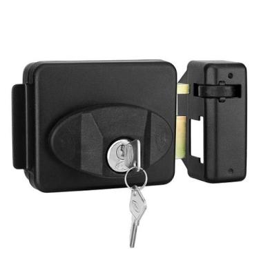 Imagem de Fechadura Trava Portão Social Automatico Traver 90 Reversivel 42Mm Ppa